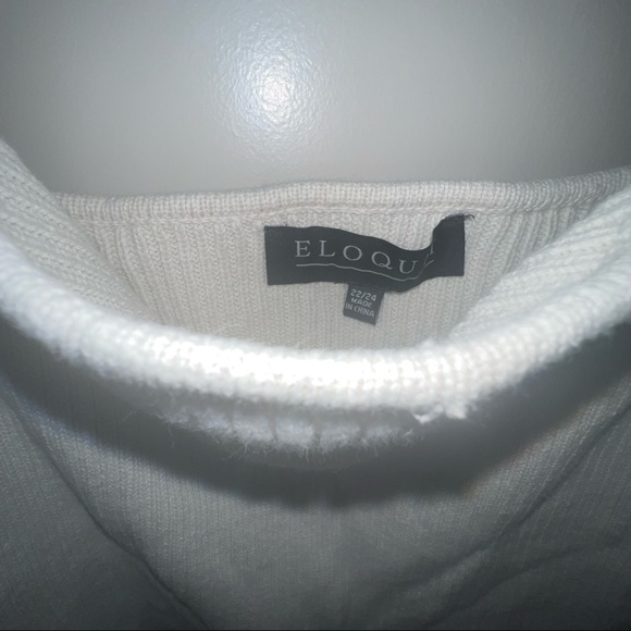 Eloquii (22/24) ivory sweater cropped tank - Picture 4 of 5